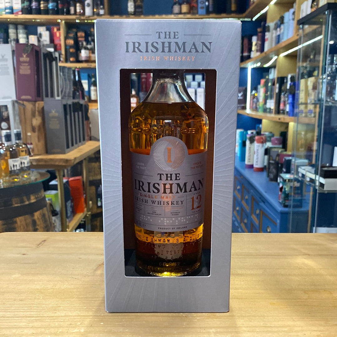 The Irishman 12 Year Old Irish Single Malt Whiskey 70cl 43% - Just Wines 