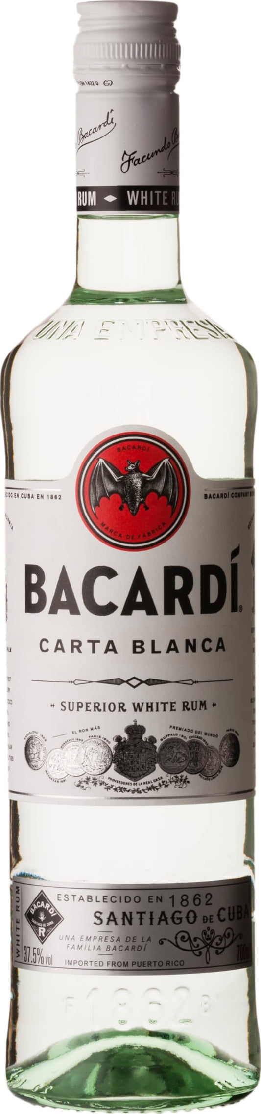 Bacardi Bacardi Carta Blanca Rum 70cl NV - Just Wines 