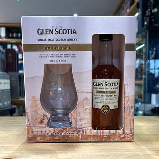 Glen Scotia Double Cask Gift Set Glass 46% 12x20cl - Just Wines 