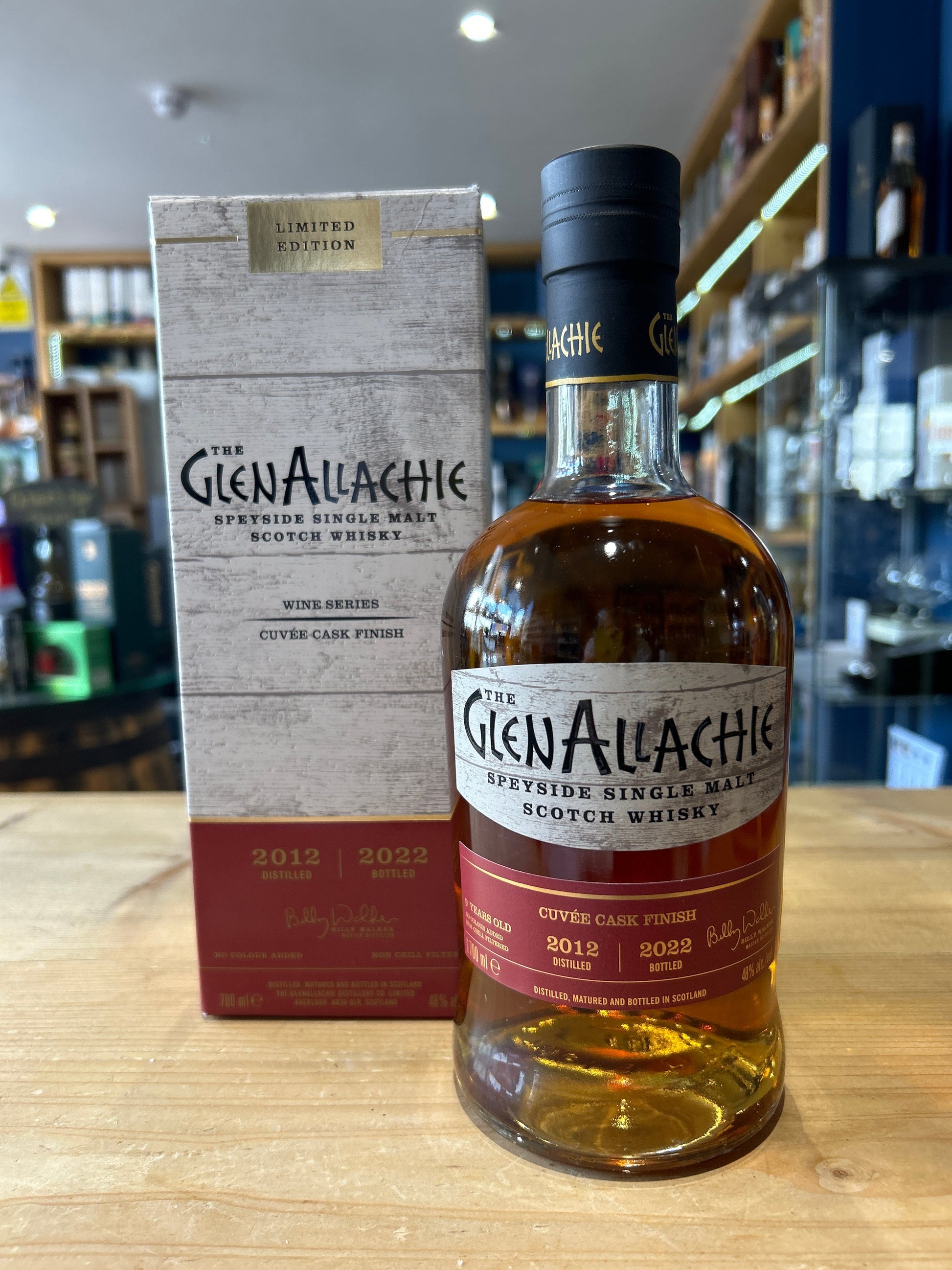 GlenAllachie 9 Year Old 2012 Cuvee Wine Cask Finish 70cl 48% - Just Wines 