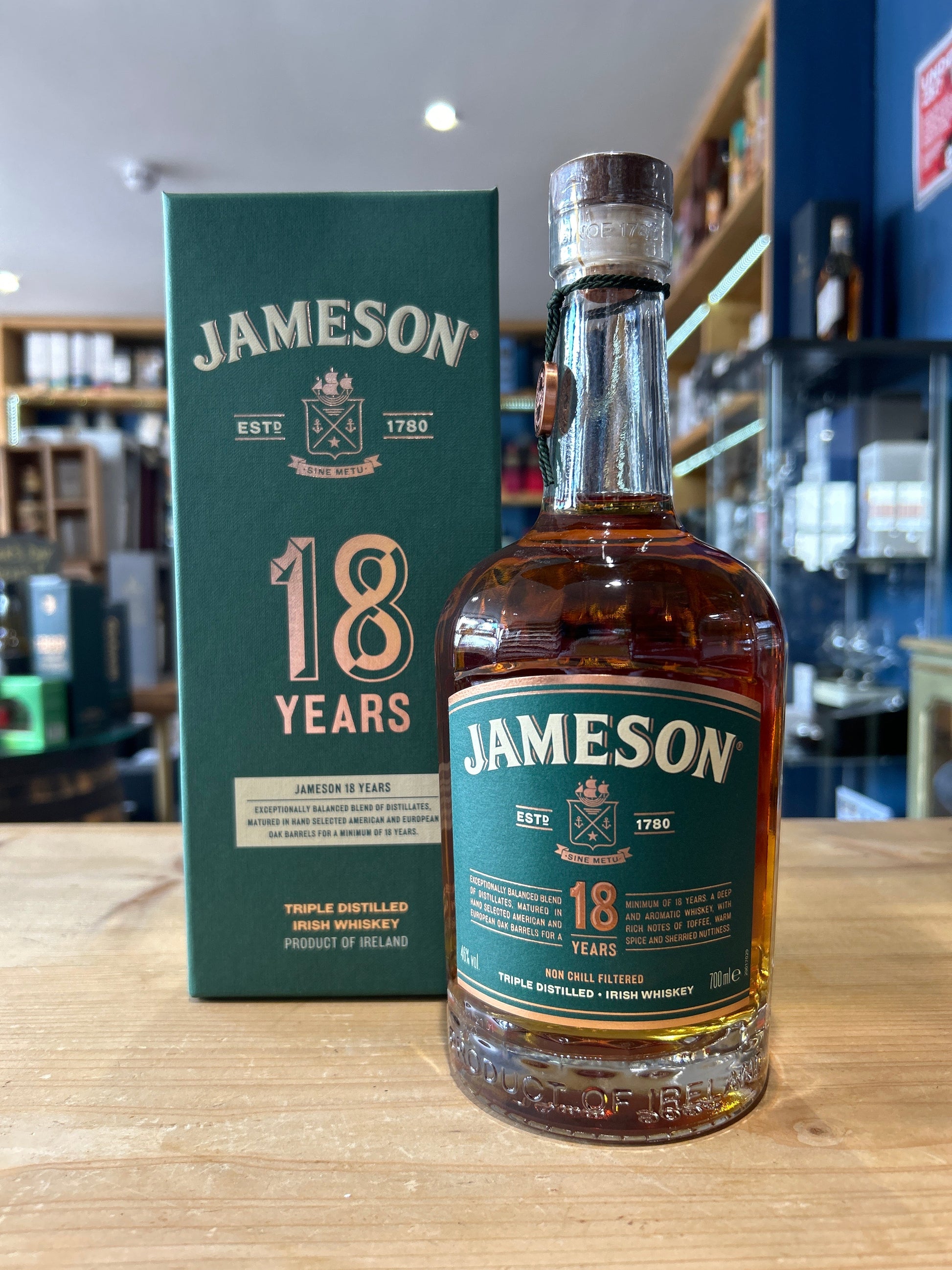 Jameson Aged 18 Years 70cl 46% - Just Wines 