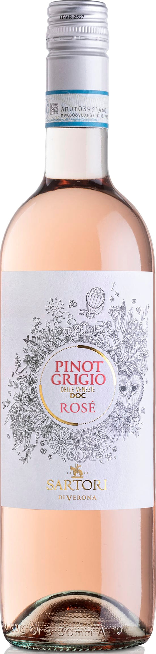 Sartori Pinot Grigio Rose' Venezie Vigna Mescita IGT 2023 75cl - Buy Sartori Wines from GREAT WINES DIRECT wine shop