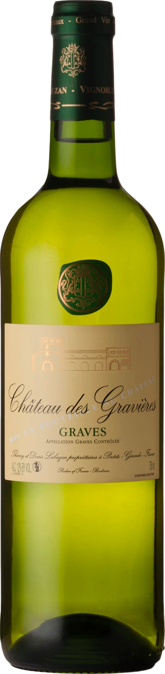 Chateau des Gravieres Graves Blanc 2023 75cl - Buy Chateau des Gravieres Wines from GREAT WINES DIRECT wine shop