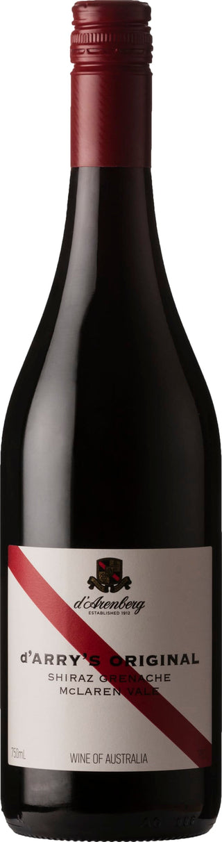 D Arenberg dArrys Original Shiraz Grenache 2019 6x75cl - Just Wines 