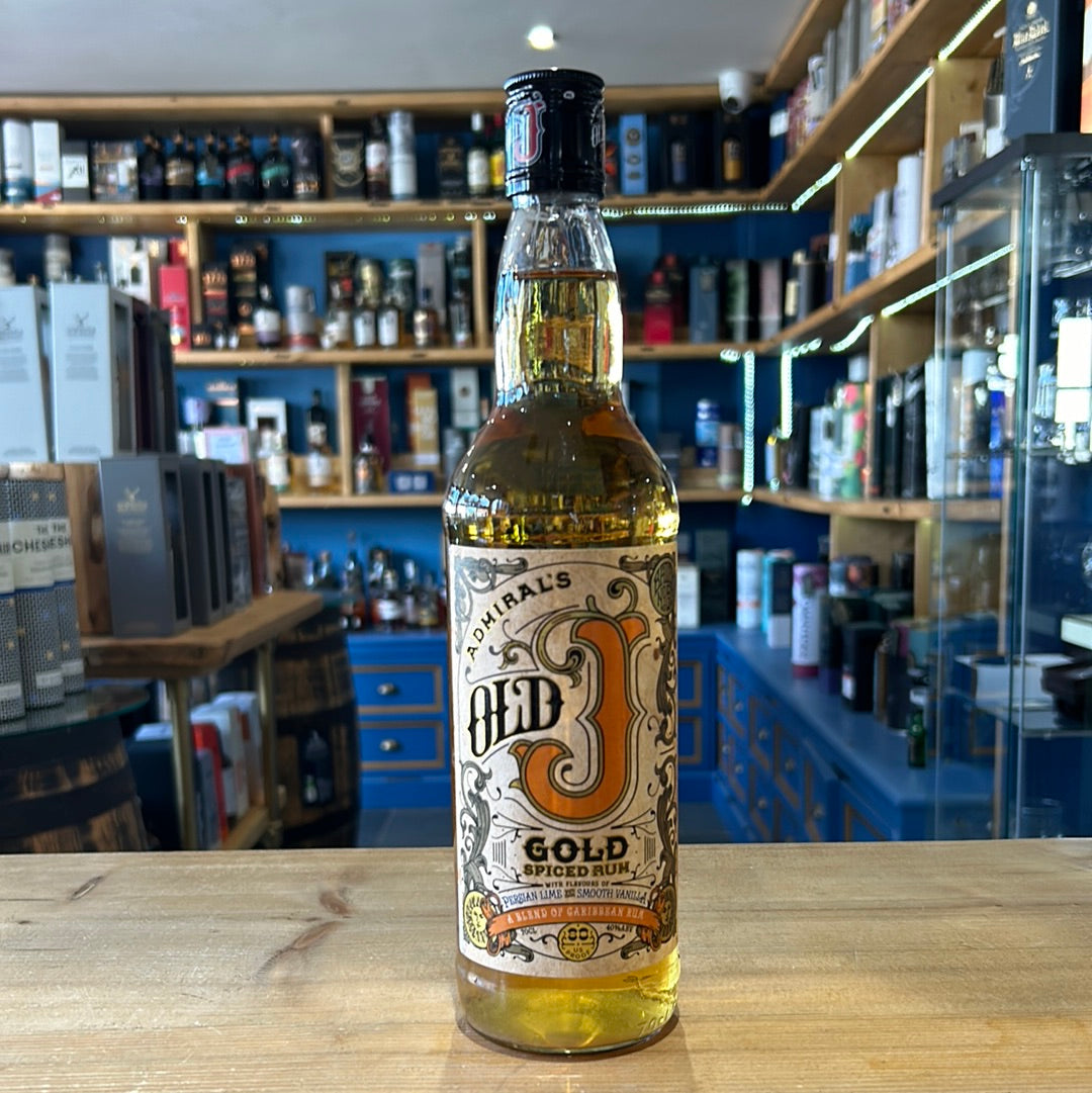 Admiral Vernon's Old J Gold Spiced Rum 70cl 40% - Just Wines 