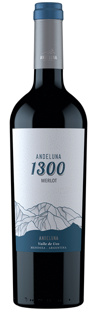 Andeluna '1300', Uco Valley, Merlot 2022 75cl - Just Wines 