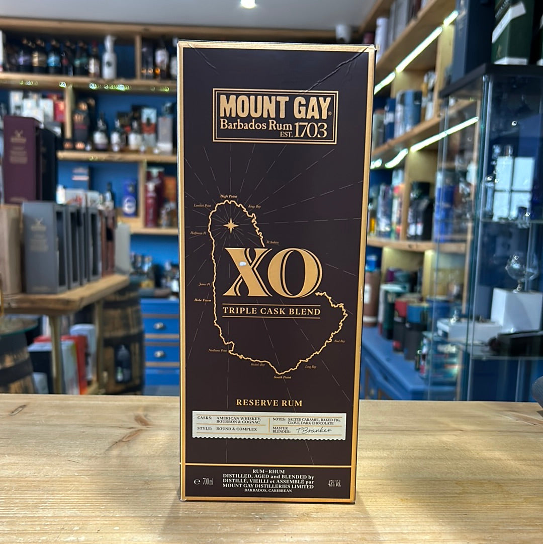 Mount Gay XO Triple Cask Blend Reserve Rum 70cl 43% - Just Wines