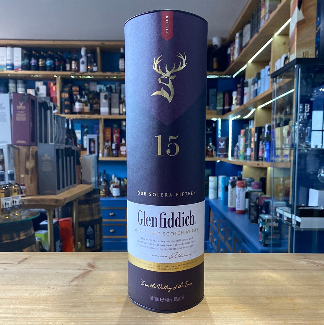 Glenfiddich 15 Year Old Solera 70cl 40% - Just Wines 