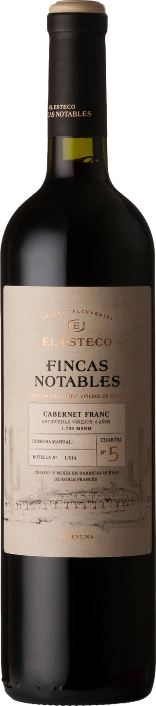 El Esteco Finca Notables Cabernet Franc 2020 6x75cl - Just Wines 