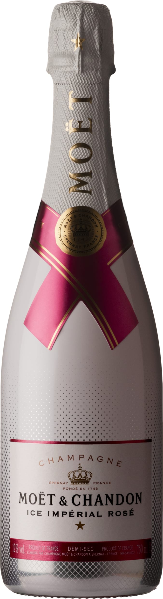 Moet and Chandon Ice Imperial Rose 75cl NV - Just Wines 