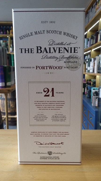 Balvenie Port Wood Finish 21 Year Old 70cl 40% - Just Wines 