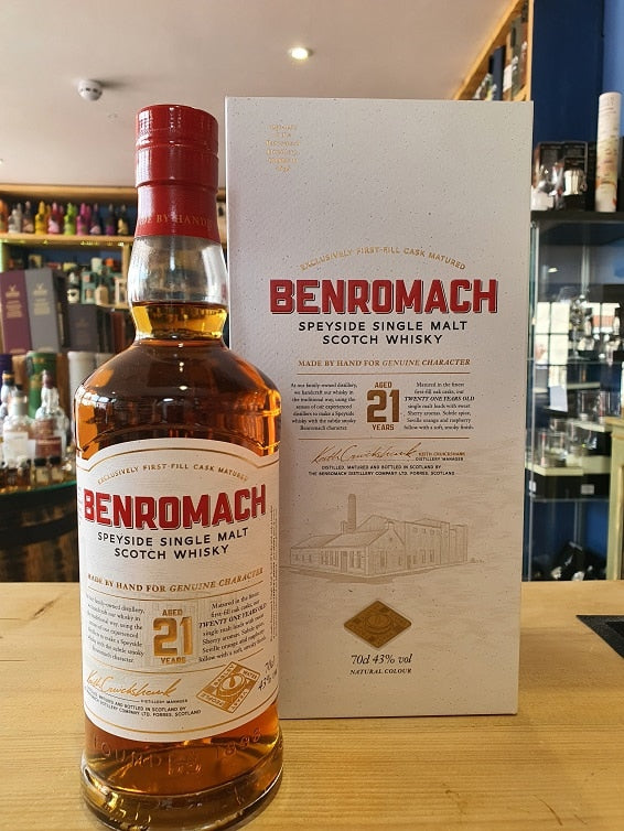 Benromach 21 Year Old 43% 70cl - Just Wines 