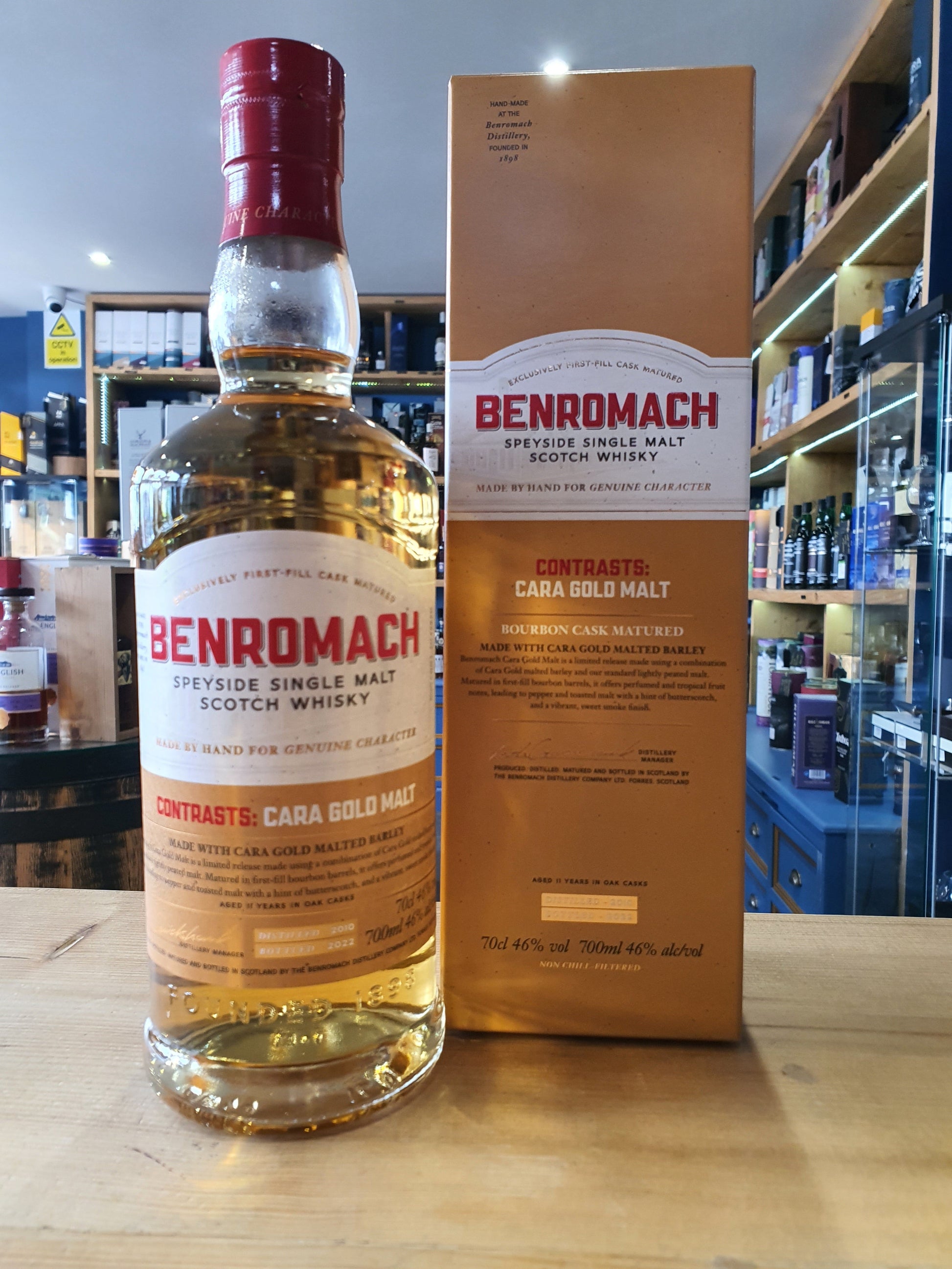 Benromach Cara Gold Malt 70cl 46% - Just Wines 