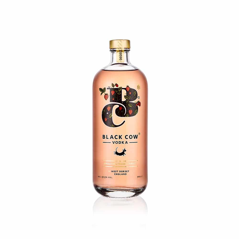 Black Cow Vodka and English Strawberries 70cl 37.5% - Just Wines 