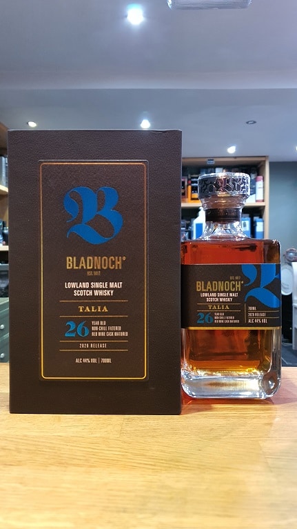 Bladnoch 26 year old Talia Red Wine finish 70cl 44% - Just Wines 