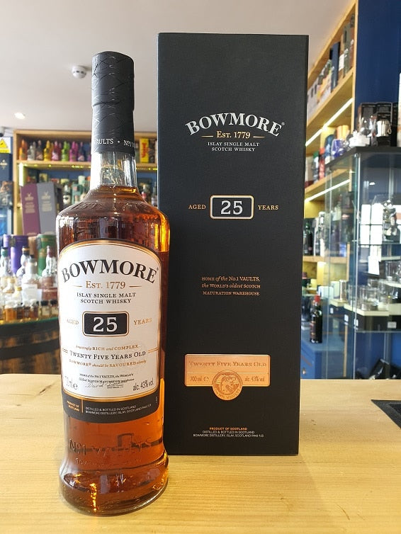 Bowmore 25 Year Old 43% 6x70cl - Just Wines 