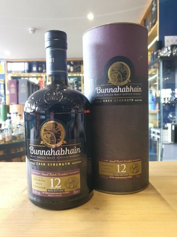 Bunnahabhain Cask Strength 12 year old 56.6% 70cl -2022 - Just Wines 