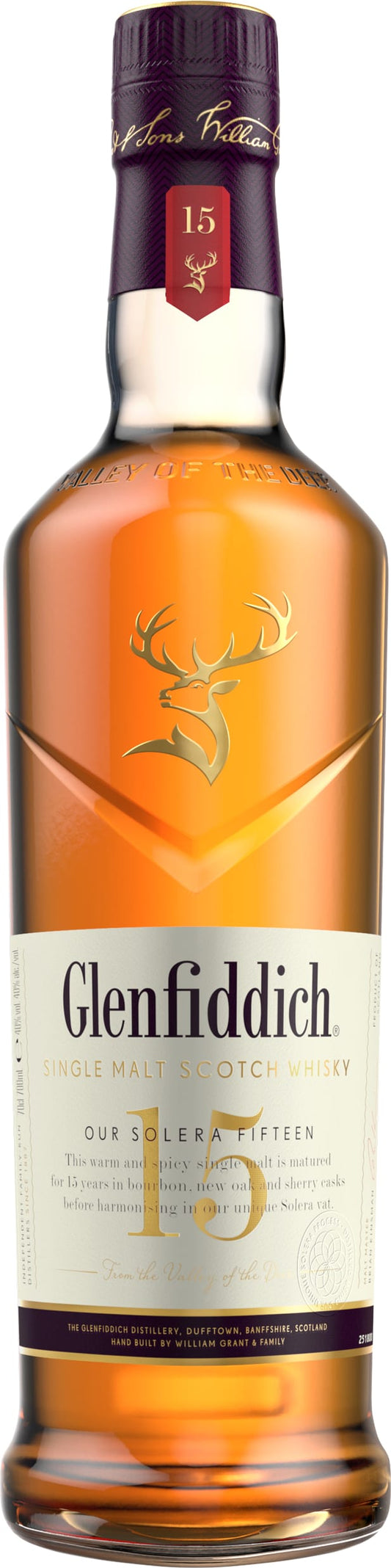 Glenfiddich 15yo Single Malt 70cl NV - Just Wines 