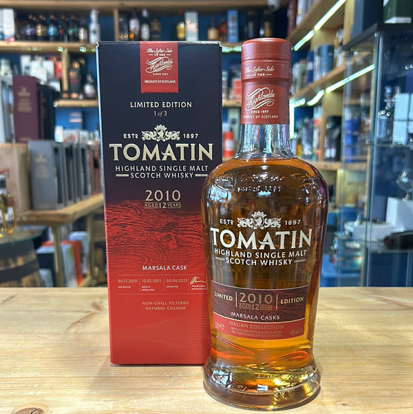 Tomatin The Italian Collection 2010 Aged 12 Years Marsala Cask 46% 6x70cl - Just Wines 