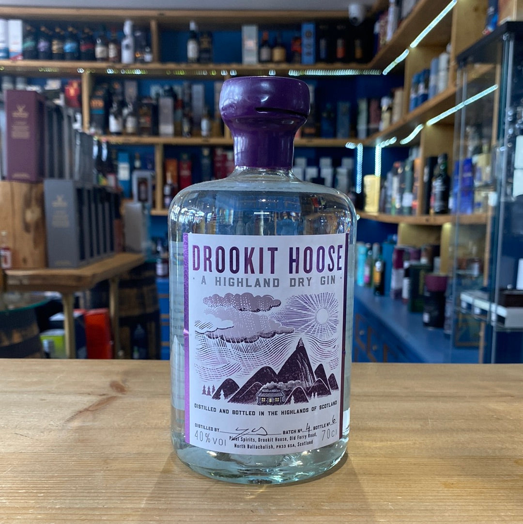 Drookit Hoose A Highland Dry Gin 70cl 40% - Just Wines 