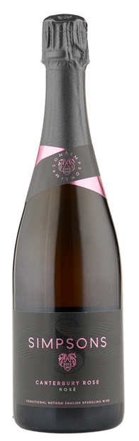 Simpsons Wine Estate, Kent, 'Canterbury Rose Sparkling Rose', Brut 2021 75cl - Just Wines 