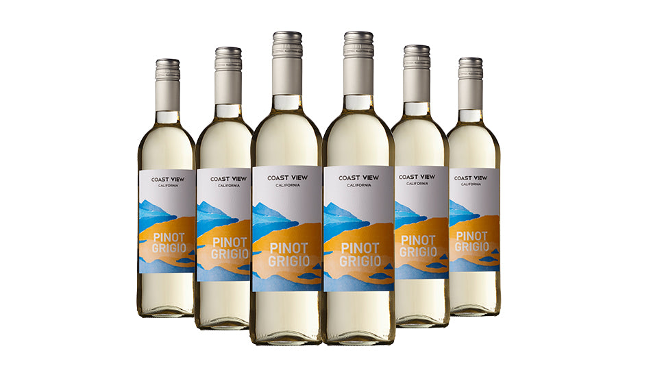 Coast View Cali Pinot Grigio White Wine 75cl x 6 Bottle - Just Wines 