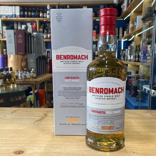 Benromach Contrasts Peat Smoke Bourbon Cask Matured 70cl 46% - Just Wines