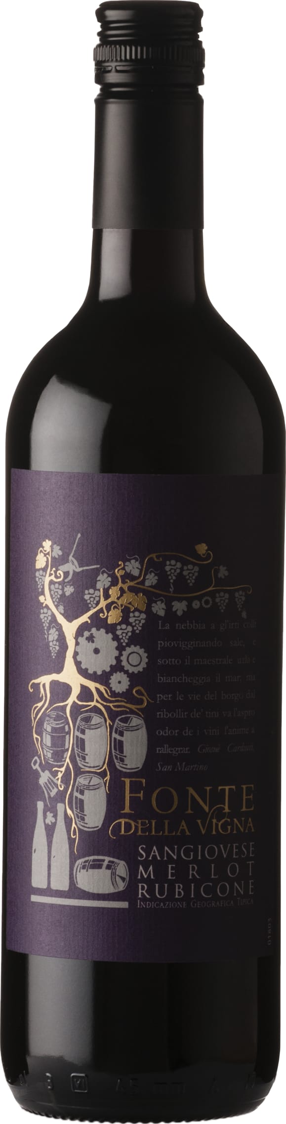 Fonte Della Vigna Sangiovese Merlot Rubicone IGT 2023 75cl - Buy Fonte Della Vigna Wines from GREAT WINES DIRECT wine shop