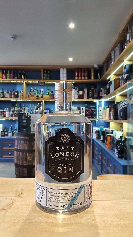 East London Liquor Company Premium Gin Batch No.1 45% 70cl - Just Wines 