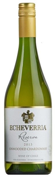 Vina Echeverria, Reserva, Valle de Curico, Unwooded Chardonnay 2023 75cl - Buy Vina Echeverria Wines from GREAT WINES DIRECT wine shop