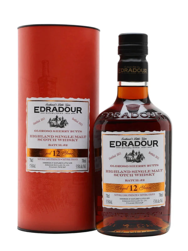 Edradour 12 Year Old Oloroso Sherry Butts Batch #2 57.6% 6x70cl - Just Wines 