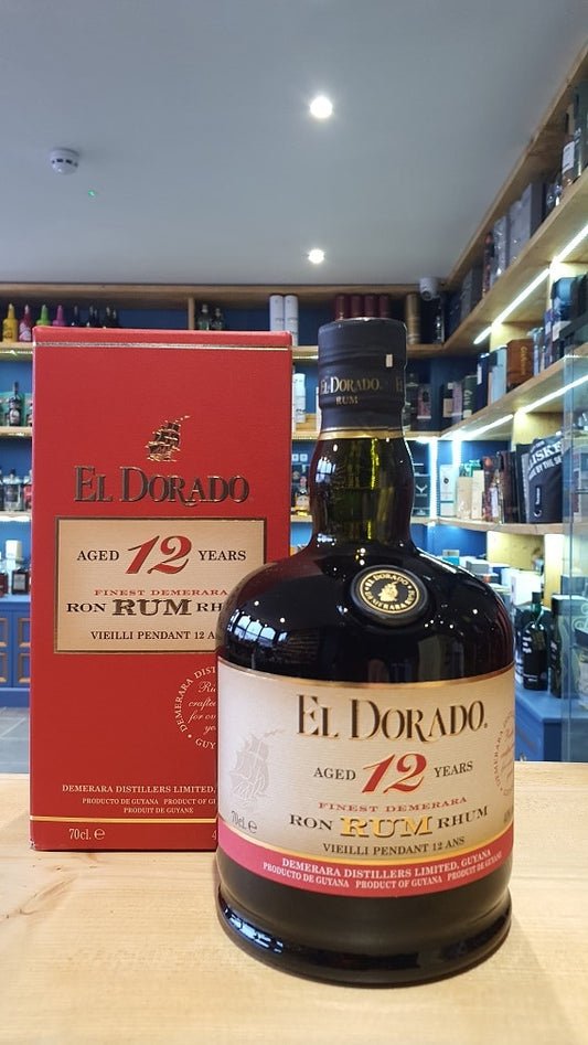 El Dorado 12 Year Old Rum 70cl 40% - Just Wines 