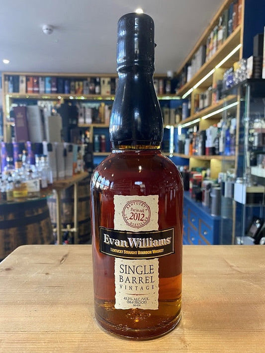 Evan Williams Single Barrel Vintage Bourbon 2012 70cl 43.3% - Just Wines