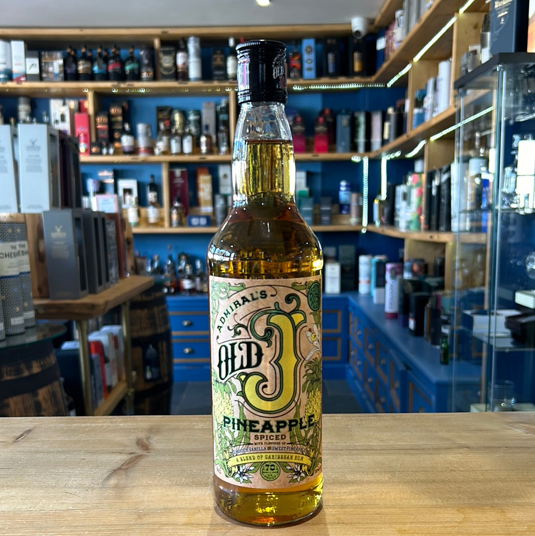 Admiral Vernon's Old J Pineapple Spiced Rum 70cl 35% - Just Wines 