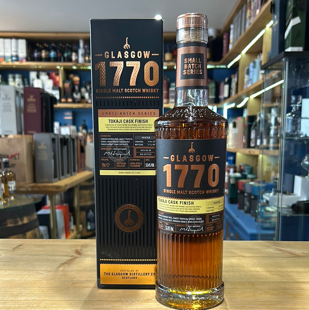 Glasgow 1770 Tokaji Cask Finish 70cl 53.4% - Just Wines