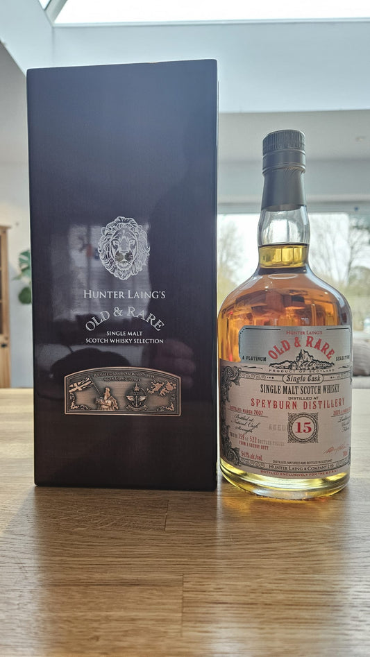 Falkland Island Charity Bottle - Hunter Laing Speyburn 15 Year Old Single Cask 70cl 54.1% - Just Wines 