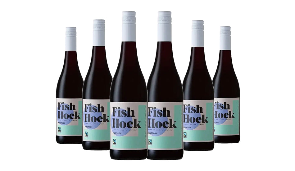 Fish Hoek FT Pinotage Red Wine 75cl x 6 Bottles - Just Wines UK 