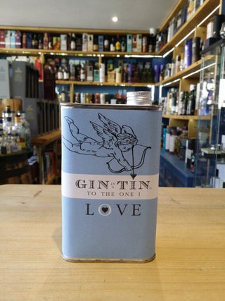 Gin in a Tin -'To the one I love' (Blue Cupid Label) No.13 Ginger, Angelica Root & Lemon Peel 40% 6x50cl - Just Wines 