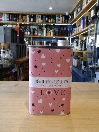 Gin in a Tin - 'To the one I love' No.10 (pink hearts) Pomegranite, Raspberry & Cardamom 40% 6x50cl - Just Wines 