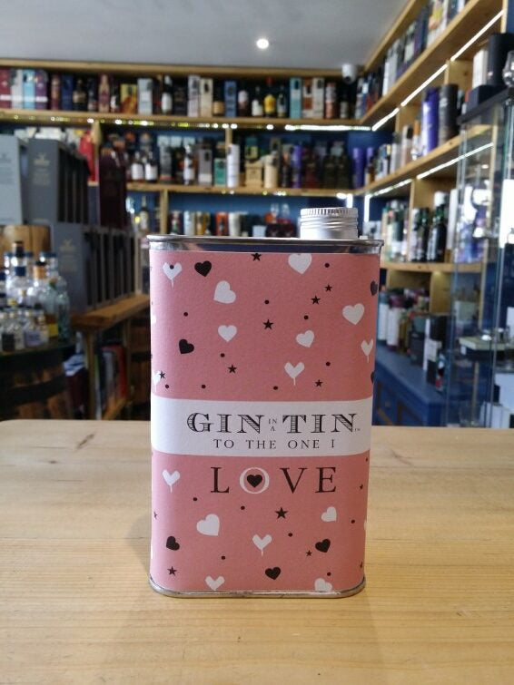 Gin in a Tin - 'To the one I love' No.10 (pink hearts) Pomegranite, Raspberry & Cardamom 50cl 40% - Just Wines 