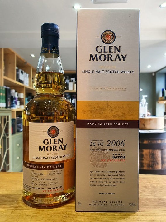 Glen Moray Maderia Cask Project 2006 70cl 46.3% - Just Wines 