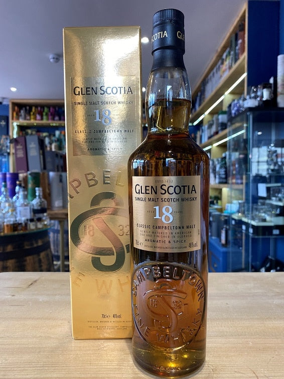 Glen Scotia 18 Year Old 70cl 46% - Just Wines 