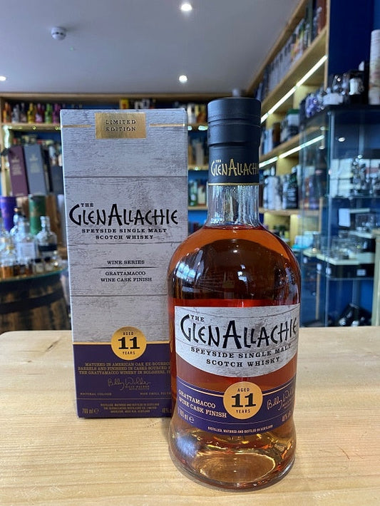 GlenAllachie Aged 11 Years Grattamacco Wine Cask Finish 70cl 48% - Just Wines 