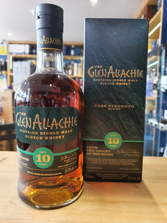 GlenAllachie 10 year old cask strength batch 8 70cl 57.2 - Just Wines 