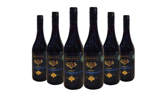 Hardys Crest Merlot Red Wine 75cl x 6 Bottles - Just Wines 