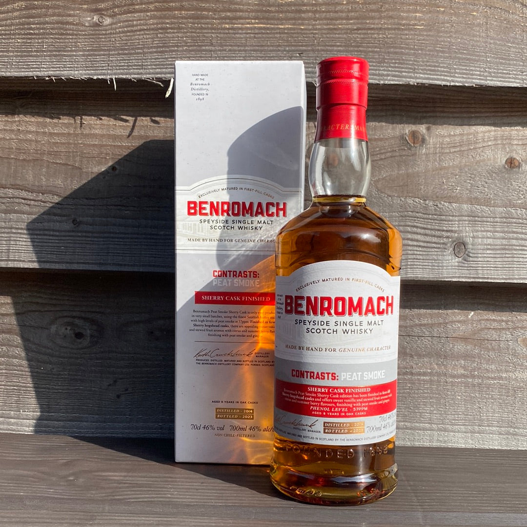 Benromach Contrasts Peat Smoke Sherry Cask Matured 46% 70cl - Just Wines