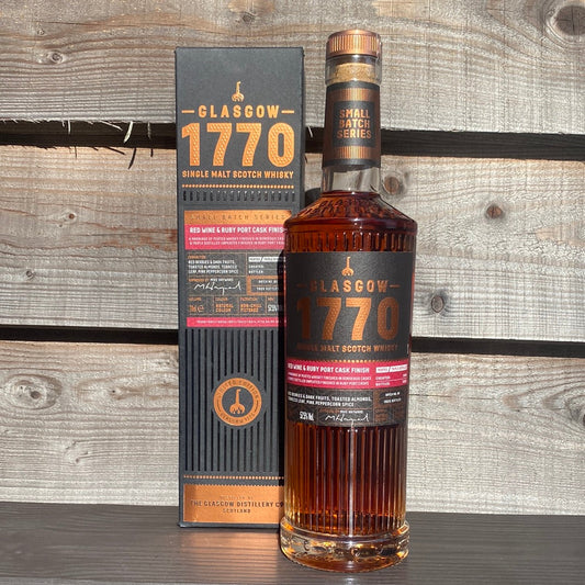 Glasgow 1770 Red Wine & Ruby Port Cask Finish 70cl 57.5% - Just Wines