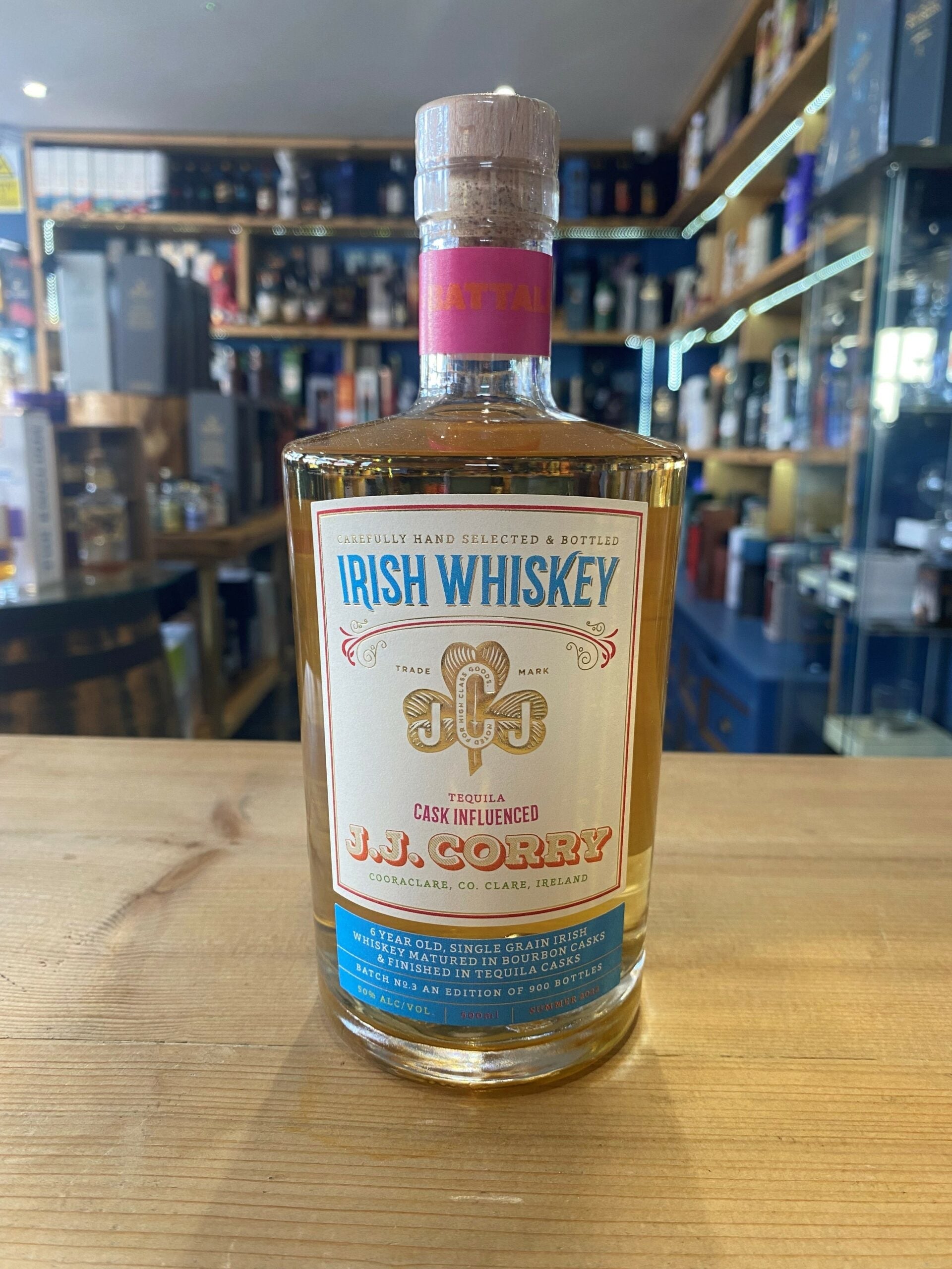 J.J Corry The Battalion Irish Whiskey 50cl 50% - Just Wines 