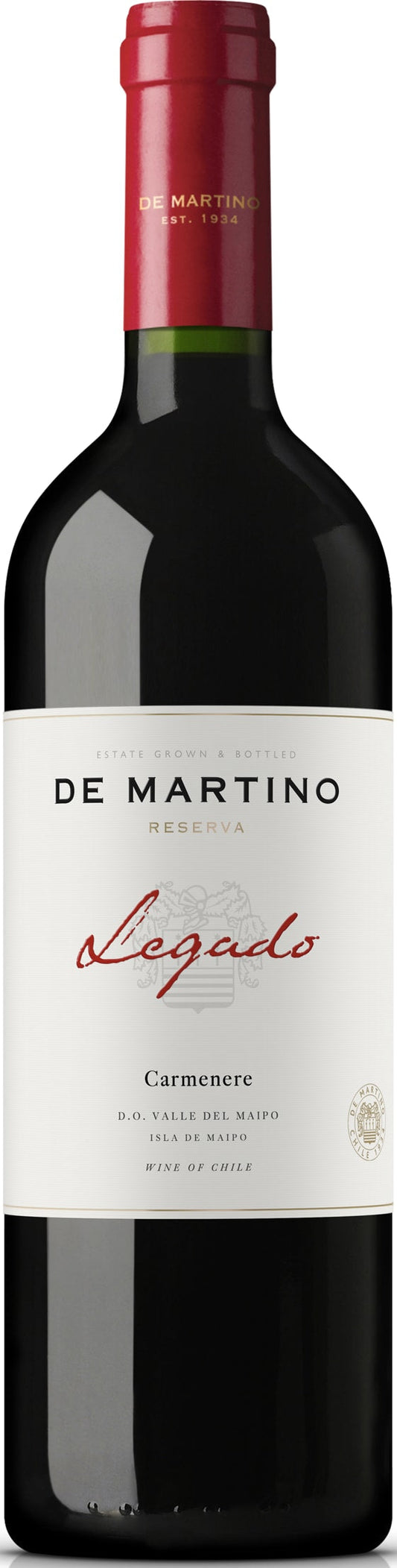 De Martino Legado Carmenere 2022 75cl - Buy De Martino Wines from GREAT WINES DIRECT wine shop