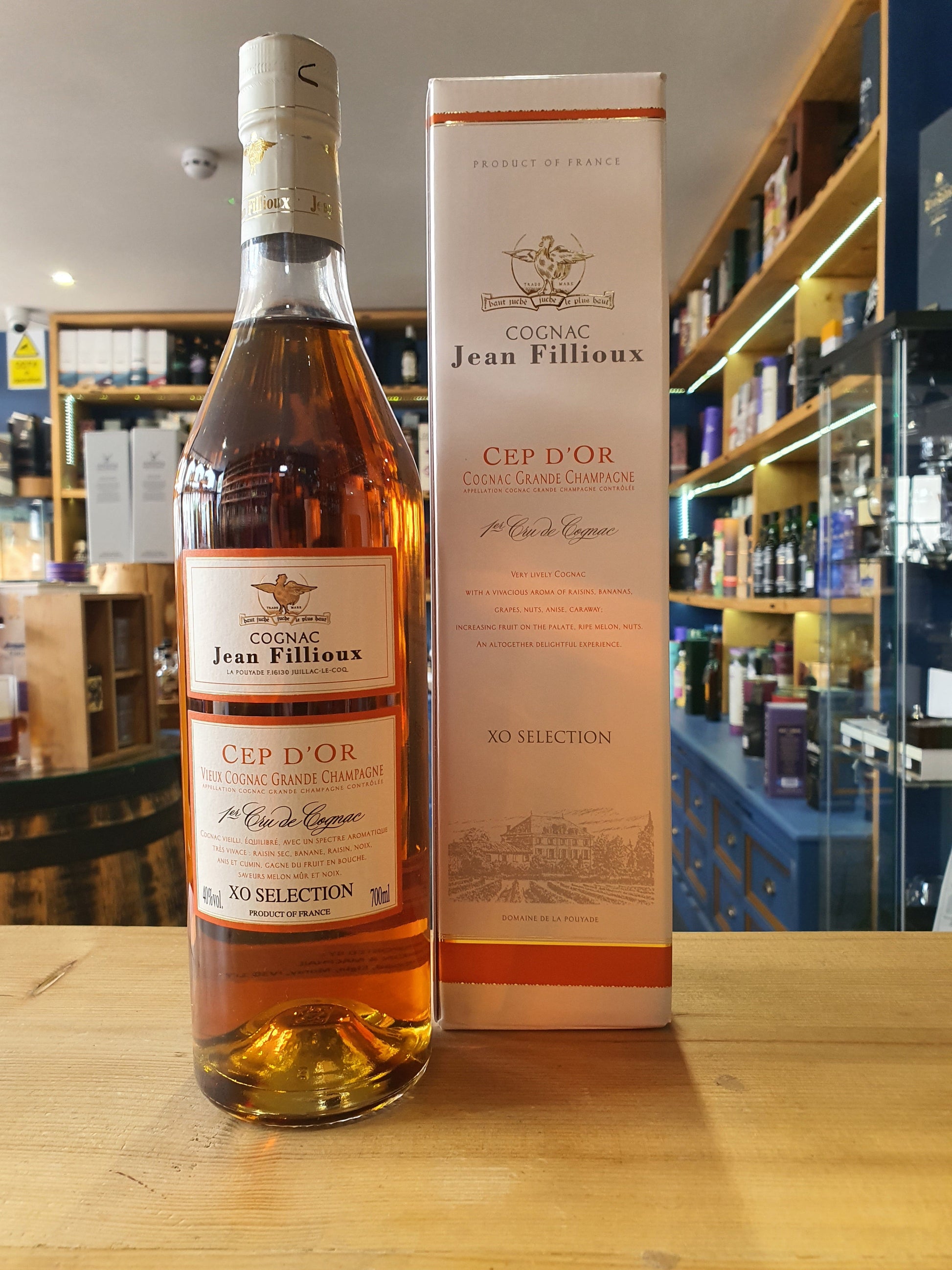 Jean Fillioux Cep D'Or Cognac Grande Champagne 70cl 40% - Just Wines 